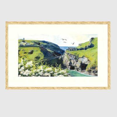 Tintagel Castle Printable Painting : Instant Art Download : Wall Art