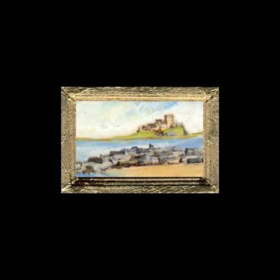 Bamburgh Castle 1/24 scale Dolls House Miniature Painting